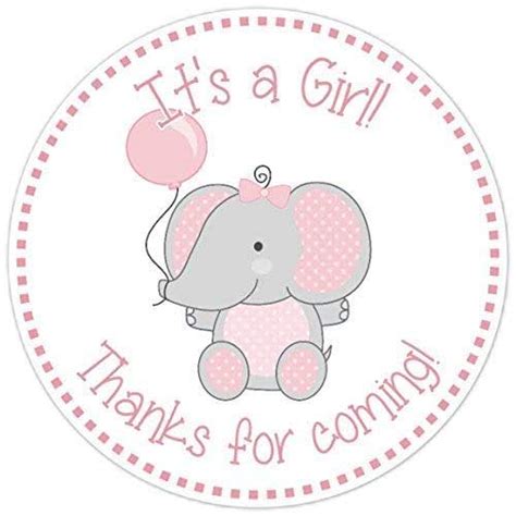 This adorable nursery art print can be color customized and personalized with a name or any wording of your choice. Amazon.com: Pink and Gray Elephant Stickers, Baby Shower ...