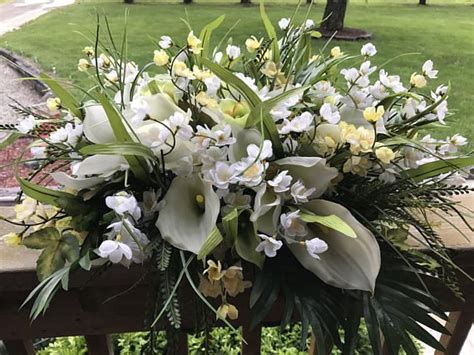 From wikipedia, the free encyclopedia. Cala lily floral headstone saddle | Cemetery flowers, Headstones, Cala lily