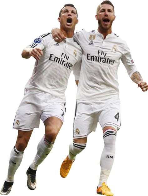 Ramos, 35, played 671 times for madrid and won 22 titles including five la liga crowns and four uefa champions leagues. Cristiano Ronaldo & Sergio Ramos football render - 13248 ...