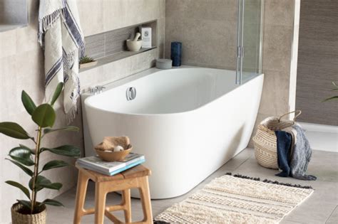 Freestanding baths are one of the latest bathroom design trends but not always the most practical option. Mini Ebb Hybrid Shower Bath - Modern - Bathroom - Other ...