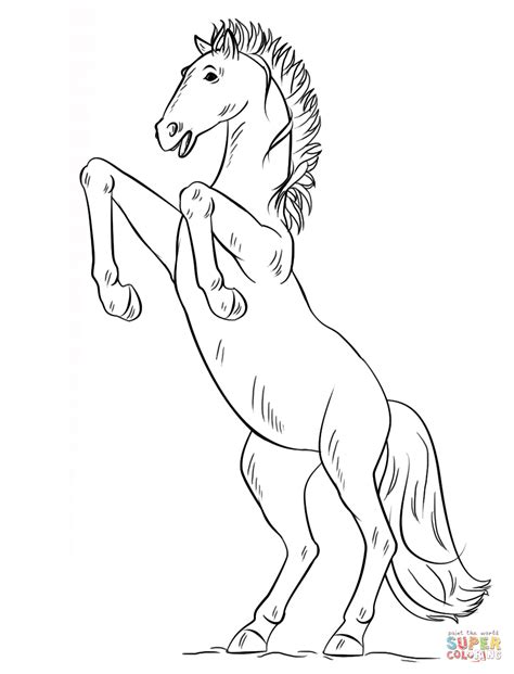 Jpg click the download button to see the full image of coloring pages of horses with wings printable, and download it for a computer. Bucking Foal Coloring Page | Free Printable Coloring Pages ...