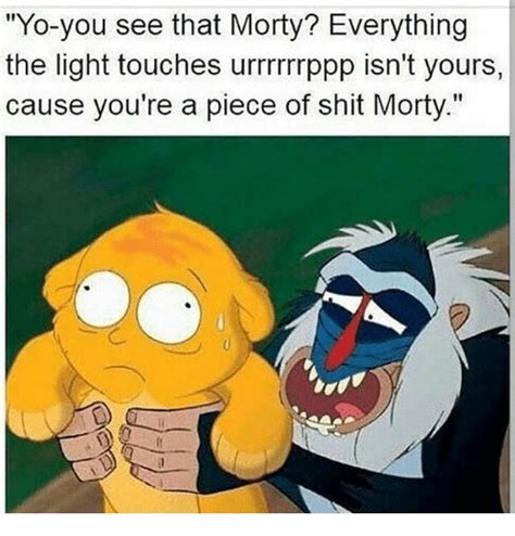 We did not find results for: Memes, Touche, and Piece of Shit: "Yo-you see that Morty? Everything the light touches urrrrr ...