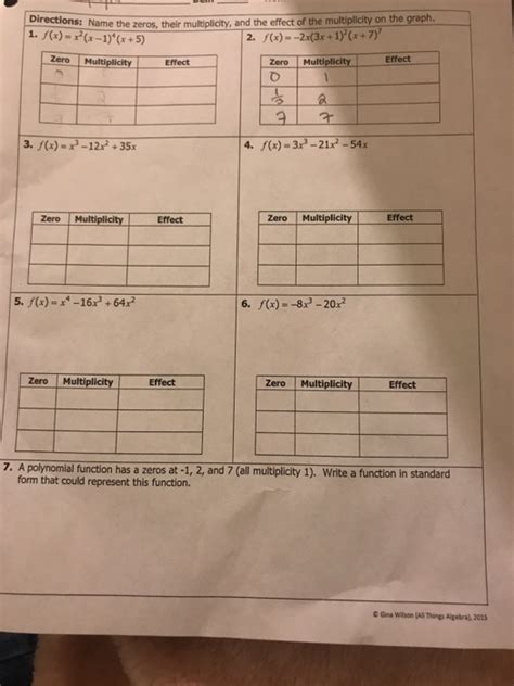 We have databases of solutions which helps us complete your work quickly and correctly. Gina Wilson All Things Algebra 2015 Answer Key Polynomial ...