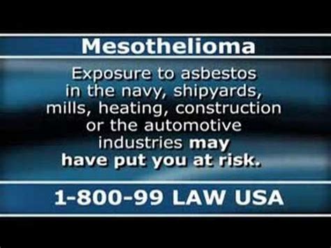 If you or a loved one. Mesothelioma Ad Copypasta | Know Your Meme