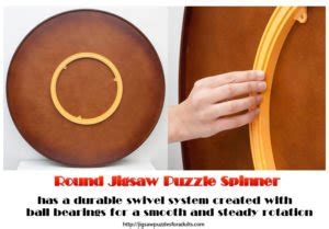 No more stretching to place puzzle pieces at the far corners, just spin the table to reach the section you need. Round Jigsaw Puzzle Spinner | Jigsaw Puzzles For Adults