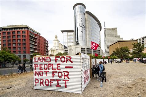 Cape town women protest against child murders, gbv. Shacks built in Cape Town CBD to protest sale of vacant land