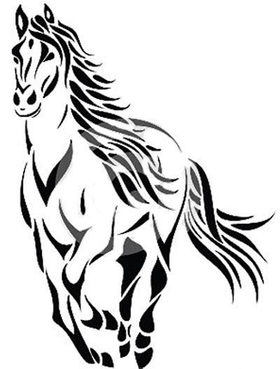 If you need to, you can trace the basic outline from the picture instead. Running Horse Outline | Free download on ClipArtMag