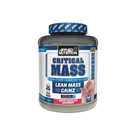 The product is a perfect complement to the daily diet for people who need extra calories for a specific gain. Applied Nutrition Critical Mass 2.4kg - Protein Powders ...