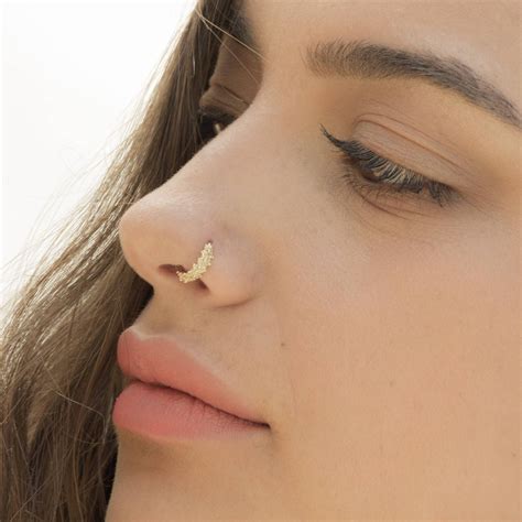 Nose Ring, Tribal Nose Ring, Gold Nose Ring, Ear Piercing, Tribal Nose Piercing, Indian Nose 