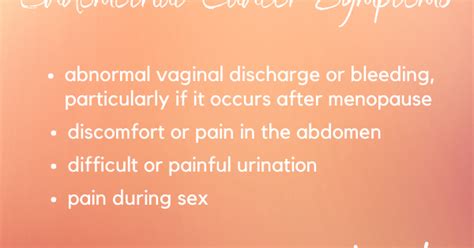 Get the basics on endometrial cancer — learn about symptoms, prevention, and treatment options. Warning Signs of Endometrial Cancer | Prof Andreas ...