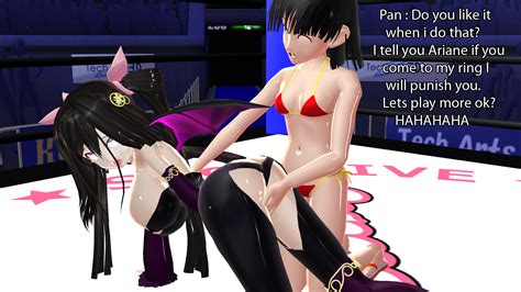 Turns an unsecure link into an anonymous one! Sexy Sexual Girl Wrestling Ariane Punishment MMD by ...