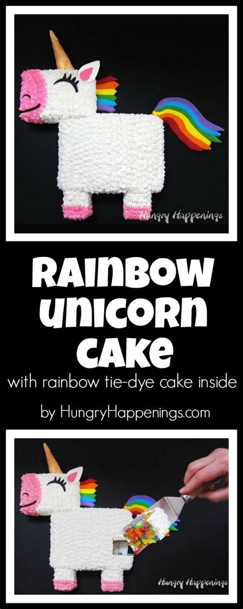 Are you wondering how they make it? Rainbow Unicorn Cake | Recipe | Rainbow unicorn, Colorful ...