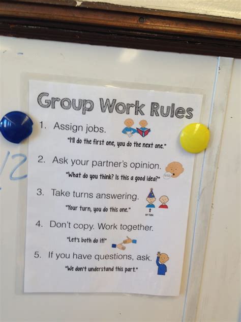 Group Work Rules {free download} - The Autism Helper