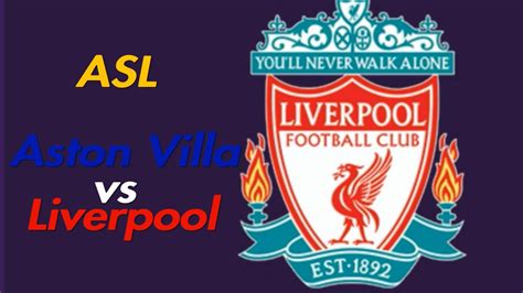 Huge chance for villa to wrap things up. ASL Aston Villa vs Liverpool - YouTube