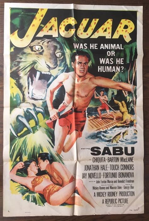 Have a great time reading it. *JAGUAR (1956) Sabu, Chiquita Johnson, Barton MacLane ...