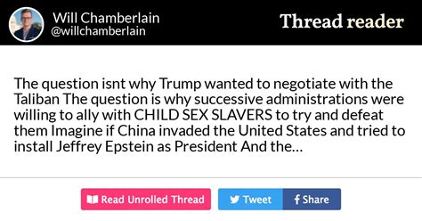 We did not find results for: Thread by @willchamberlain: "The question isn't why Trump ...