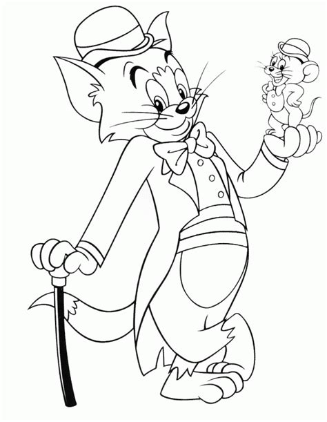 Showing 12 coloring pages related to tom and jerry. Tom And Jerry Coloring Pages Tom A Jerry Omalovanky 1 130552 - Coloring Home