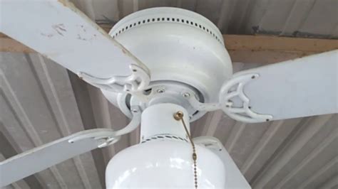 The accompanying frosted dome light fixture. Another Hampton bay Littleton ceiling fan of mine running ...