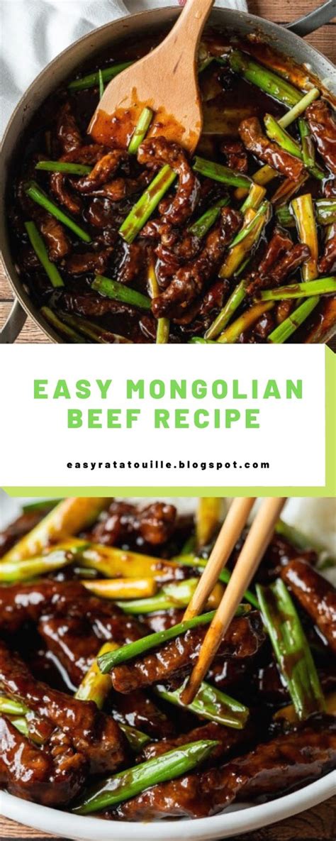 The name of the dish is misleading because it's not a traditional mongolian dish from mongolia. Easy Mongolian Beef Recipe | Beef recipes, Easy mongolian ...