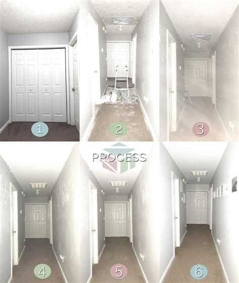 Home repairs home diy diy ceiling plank ceiling ceiling wood ceilings home remodeling home projects covering popcorn. DIY Hallway/Corridor Makeover - Removed textured ceiling ...