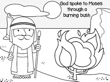 He went to see the bush and addressed by god on. Moses and the Burning Bush craft | Burning bush craft ...