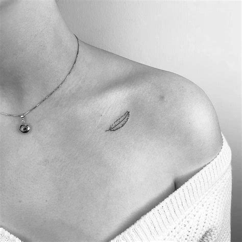 36 elegant small hip tattoos you'll need to get in 2020. Little Tattoos on Instagram: "Elegant feather by ...