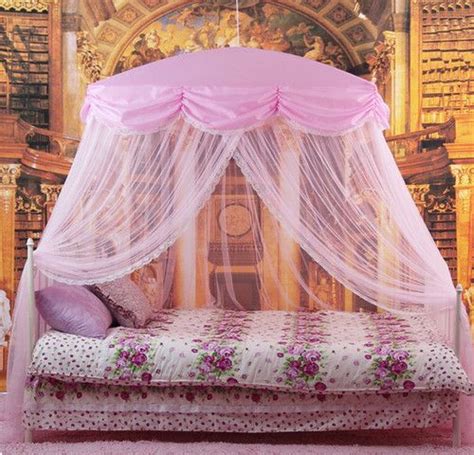 Queen size bed netting & canopies. Mosquito Net Bed Canopy Pink Princess bedding fits twin ...