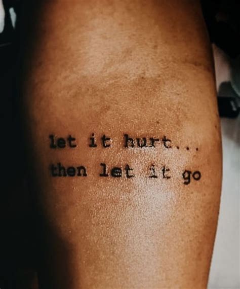 Getting inked is cool with many of us, but for the initiated, it is a scar that is going to be there for the rest of your life. Pin by Eboni Hall on Tattoos. | Word tattoos, Phrase ...