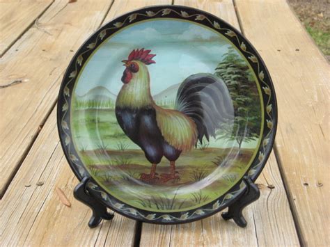 Chicken plating hors d'oeuvres dish sets glaze decorative plates ceramics snacks decorating custom plates decorative plates chicken plating dish sets special occasion create prints color. Rooster Decorative Plates. Art Plates - Jennifers Rooster Switch Plate - Double Toggle.