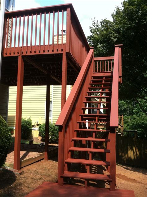 They rest on a solid foundation and are attached to the deck with hangers. 28 best Deck Stair Ideas images on Pinterest | Deck steps ...