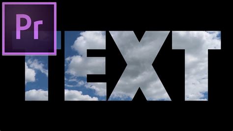 Once your template is editable for premiere pro, you can leave after effects and go into premiere pro to import. How to place a VIDEO inside TEXT In Adobe Premiere Pro CC ...