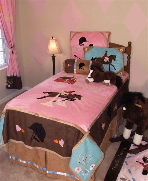 Giddy up quilted bedding collection. $189- I LOVE this one (she doesn't) | Horse bedroom, Horse ...