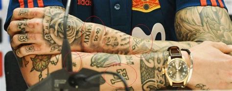 Cultures from every continent in the world have embedded permanent dyes in their bodies as mystical wards, religious. Sergio Ramos' 42 Tattoos & Their Meanings - Body Art Guru