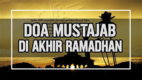 Doa ini bukan hanya menjadi penutup bulan ramadan, namun juga dibaca untuk menyambut hari sebelum nantinya sampai pada akhir ramadhan, salah satu yang bisa kita lakukan adalah berdoa. Doa Akhir Ramadhan Ajaran Rasulullah SAW, Doa Perpiasahan ...
