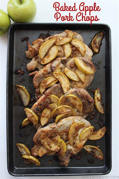This amazing baked pork chops recipe is perfectly seared on the outside, tender and juicy on the to make this baked pork chops recipe, you will need: Baked Apple Pork Chops | Recipe | Apple pork chops, Baked ...