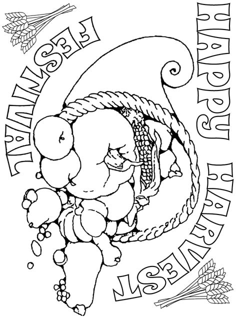 More images for harvest coloring pages for adults » printable-colouring-happy-harvest-festival | Rooftop Post ...