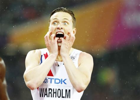 3, 2021, in tokyo, japan. Karsten Warholm Gold Medal Scream Celebration and Andy ...