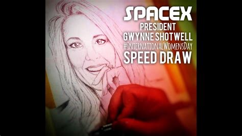 In 1998, gwynne became the director of space systems division at microcosm inc. SpaceX Gwynne Shotwell Speed Draw - YouTube