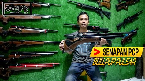 Senapan jenis ini memperoleh kekuatan dari udara yang dimampatkan ke dalam tabung khusus yang selanjutnya akan senapan ini memiliki power serta akurasi yang sangat baik. Senapan Angin PCP Yang Paling Dicari Bullpup Pulsar - YouTube