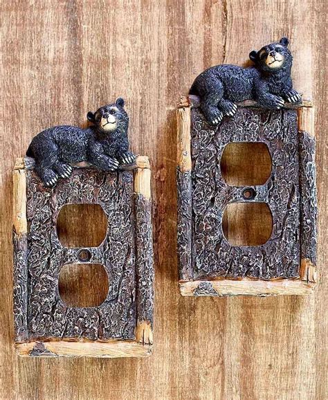 Maybe you would like to learn more about one of these? Country Black Bears Decorative Wildlife Outlet Covers Home ...