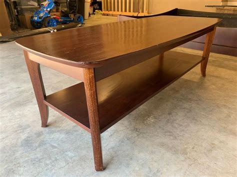 Choochoo farmhouse coffee table, rustic vintage living room table with shelf, 40 white. Pottery Barn "Chloe" Coffee Table in Tigard, Washington ...