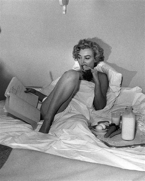 Apparently what almost put clark gable off dating monroe was her habit of eating in bed, nude. Marilyn in bed | Marilyn Monroe | Pinterest