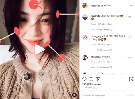 Trong khi đó, ryujin được biết đến là thành viên của. Han So Hee Posting Video Gemas Hingga Disebut Mirip Ryujin ...