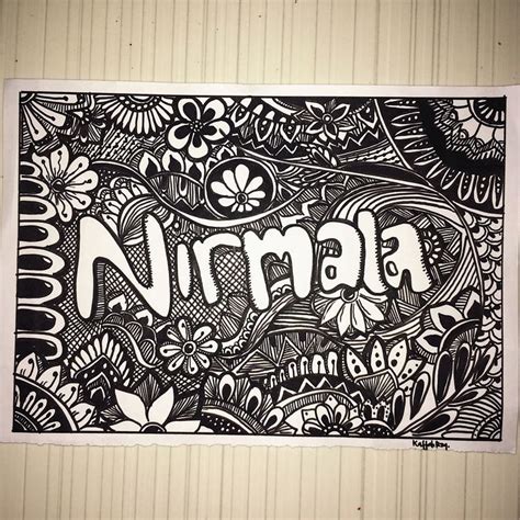 This vignette is beyond simple, but one of my favorites! #Doodle #art #name #zentangle #vignette #bold | Doodle art ...