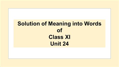 Mengajar | learn detailed meaning of teaching in malay dictionary with audio prononciations, definitions and usage. Solution of Meaning Into Words- Class XI (Compulsory ...