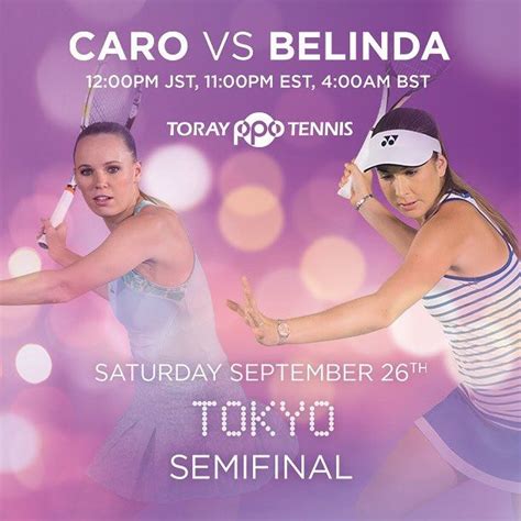 Instagram weibo tiktok about the wta management team partnership. #Tokyo Semifinal 1! Caro Wozniacki vs Belinda Bencic! #WTA ...