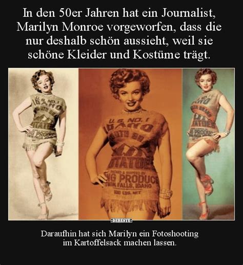 Marilyn monroe was an american actress, comedienne, singer, and model. In den 50er Jahren hat ein Journalist, Marilyn Monroe ...