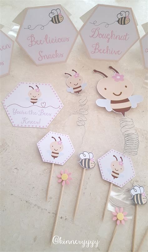 Bee baby shower party decor(138pcs)with food labels,bee bar sign,thank you tags,tissue paper tassels,cardstock stickers,balloon garland for bumblebee theme mommy to bee what will it bee baby shower. baby girl bee baby shower | Bee baby shower, Baby bee ...