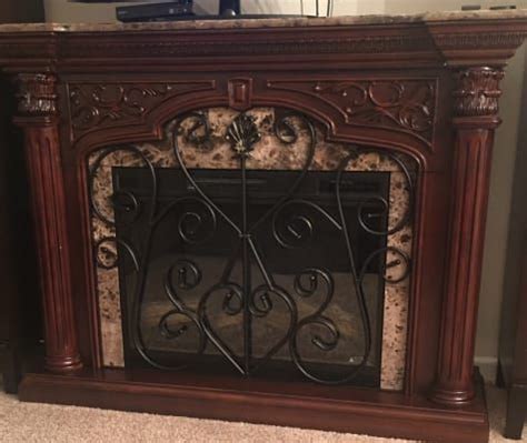 They're definitely an excellent place to hang stockings and display cards around christmas. Astoria Infrared Electric Fireplace Mantel in Empire ...
