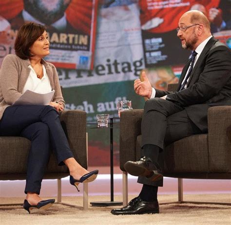 Sandra maischberger wurde am 25. Martin Schulz bei Sandra Maischberger: Moderatorin ...